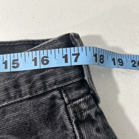 Levis 501 Jeans Mens 36x32‎ Black Straight Button Fly Denim Preppy Y2K - Picture 3 of 8